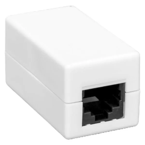 Адаптер проходной TERACOM PRO Cat.6 неэкранированный RJ45-RJ45 белый TRP-INLC-2RJ45-6UTP-WH EKF