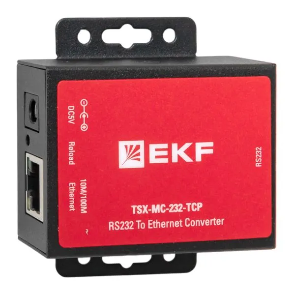 1-портовый преобразователь RS-232 в Ethernet, EKF, MC-232-TCP TSX EKF TSX-MC-232-TCP