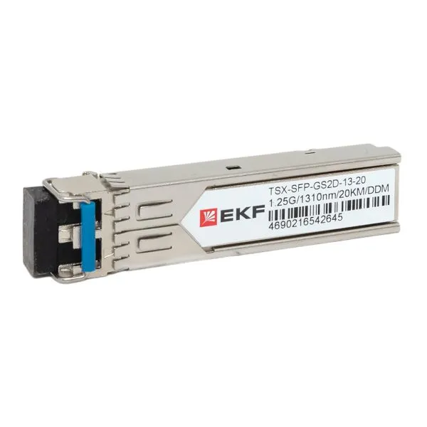 Модуль SFP 1.25Гб двойн. одномодовое оптоволокно 1310нм дальность 20км TSX EKF TSX-SFP-GS2D-13-20
