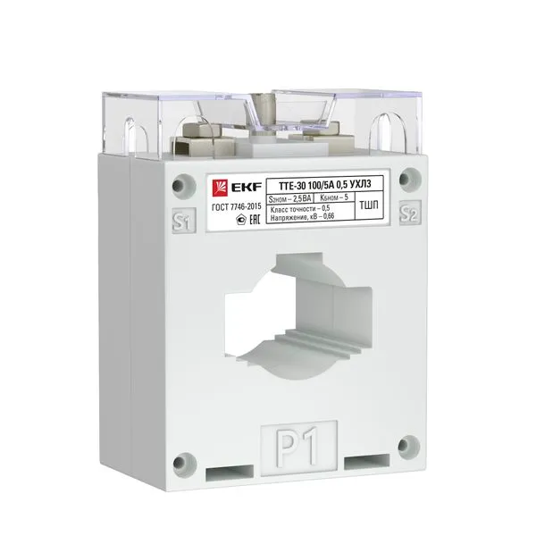 Трансформатор тока ТТЕ-30-250/5А mini класс точности 0,5 EKF PROxima tte-30M-250