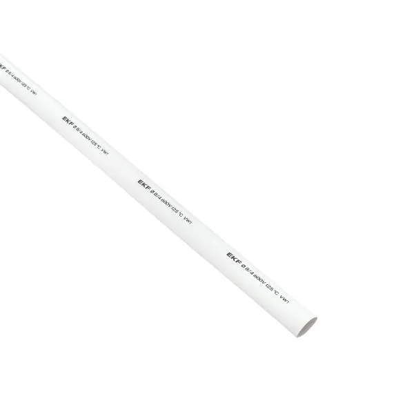 Трубка термоусадочная ТУТ нг 8/4 бел. 1м (уп.50м) PROxima EKF tut-8-w-1m