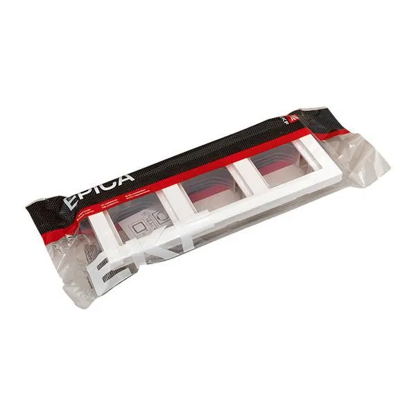 Рамка 3-м Эпика IP44 пластик бел. EKF UP1-FPW-03-44