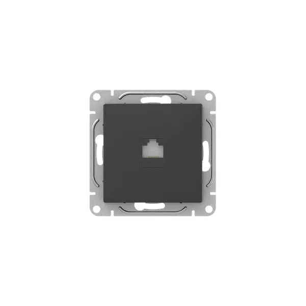 Розетка компьютерная СП Эпика RJ45 кат.5 механизм черн. EKF UP1-SOB-RJ45-5