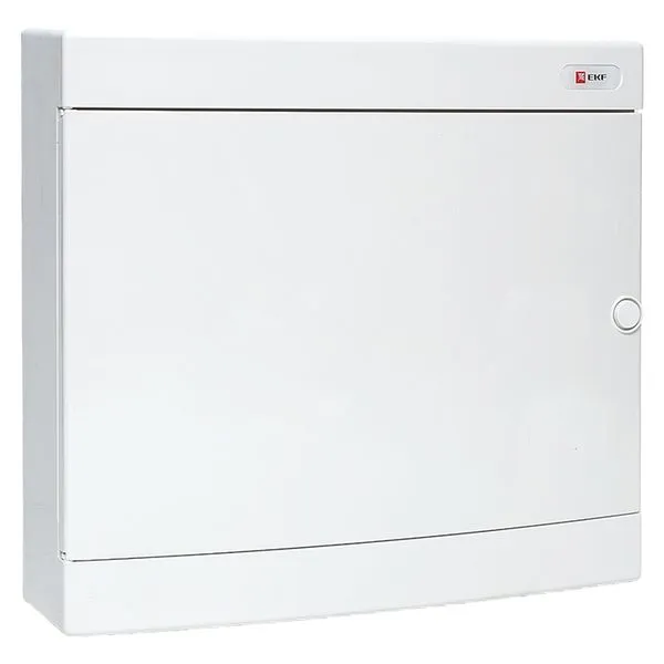 Surface-mounted distribution board "Unix" white door 2x18 modules IP41 EKF PROxima ux-2x18-nw