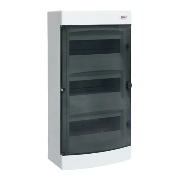 "Unix" 挂壁式配电箱 透明门 3x12 模块 IP41 EKF PROxima ux-3x12-n