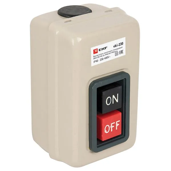 Push-button switch with interlock VKI-230 16A 3P IP40 EKF PROxima vki-230