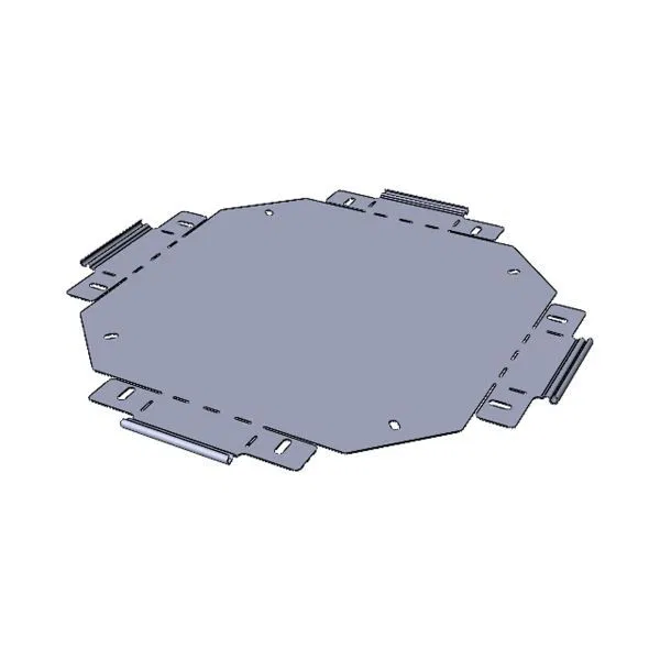 Ответвитель крестообразный 80х100мм плоский EKF x8010007-FL
