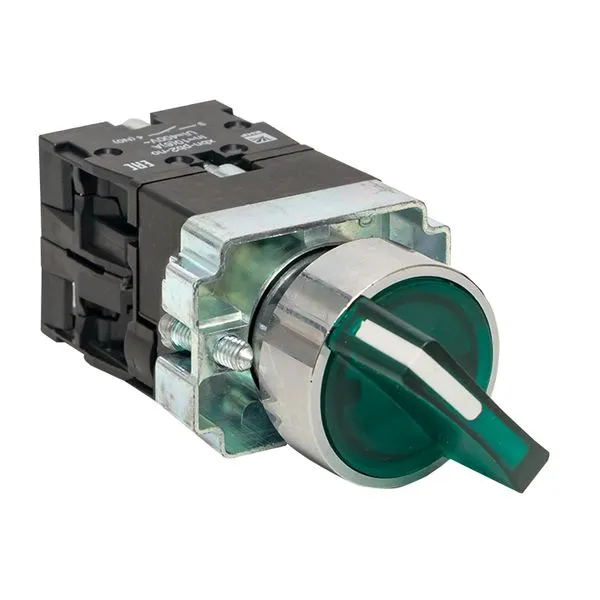 Переключатель BD33 3P c зеленой подсветкой 24В NO EKF PROxima xb2-bk33-g-24