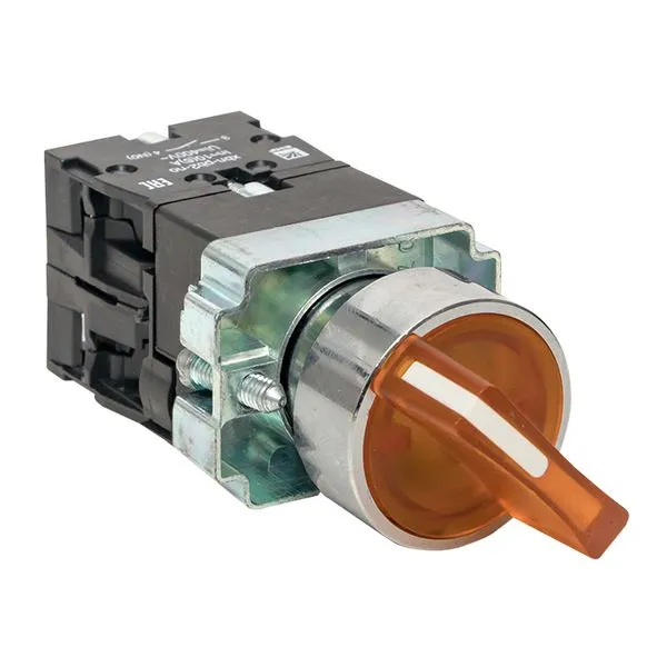 Переключатель BD33 3P c желтой подсветкой 230В NO EKF PROxima xb2-bk33-y-230