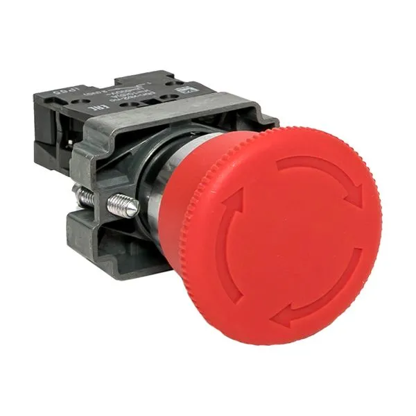 Кнопка BS542 поворотная красная грибок NC IP65 EKF PROxima xb2-bs542-65