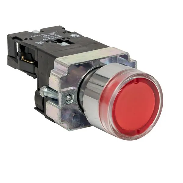 Кнопка BA42 с подсветкой 230В красная NC EKF PROxima xb2-bw42-230