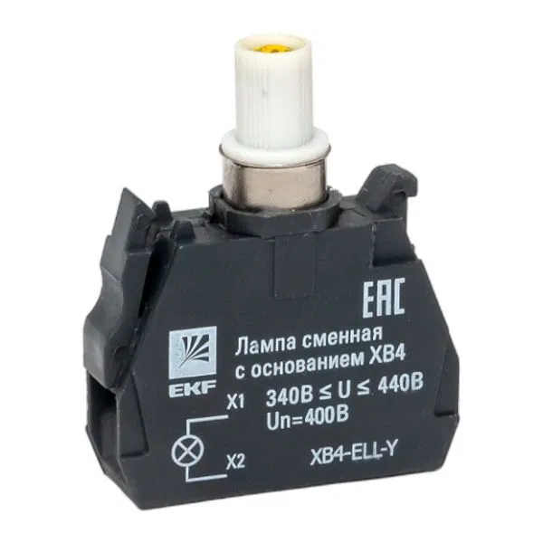 Replacement Lamp with Base XB4 Yellow 400V EKF PROxima XB4-ELL-Y