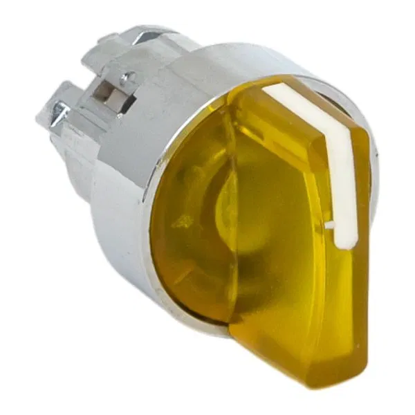 XB4 selector switch actuator yellow 2 positions spring return without detent, with illumination with short handle EKF PROxima XB4BD2L-Y