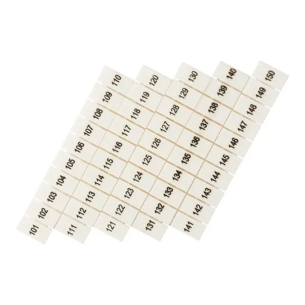 Маркеры для ST 1.5 с нумерацией 100-150 (уп.100шт) EKF zb-st-1.5-100-150
