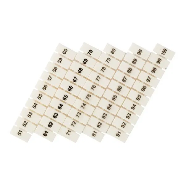 Маркеры для ST 1.5 с нумерацией 50-100 (уп.100шт) EKF zb-st-1.5-50-100