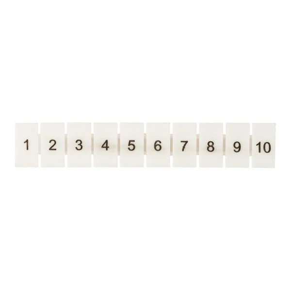 Маркеры для UT/ST/Push-in 2.5 с нумерацией 1-10 (уп.100шт) EKF zb-st-2.5-1-10