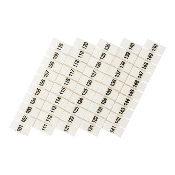 Маркеры для UT/ST/Push-in 4 с нумерацией 100-150 (уп.100шт) EKF zb-st-4-100-150