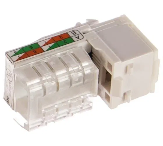 Розетка компьютерная LK45 RJ45 кат.6 UTP 8 контакт. 856300 механизм Экопласт 303684