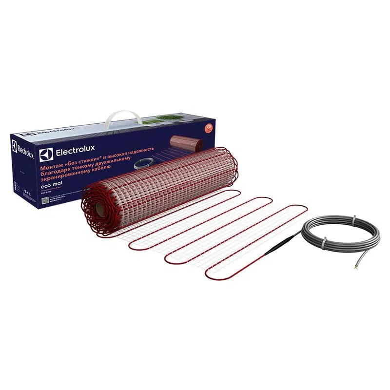 Warm floor kit (mat) two-core 150W/sq.m 150W 2.5sq.m 375W ECO Mat EEM 2-150-2.5 Electrolux NS-1145969