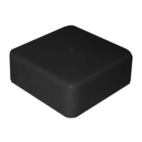 Коробка распределительная ОП 78х78х30мм IP41 6 выходов крышка с винтовым креплением материал - полипропилен черн. Epplast 170211 Электропромпласт