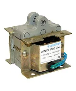 Electromagnet EMIS-1100 MU3 220V pulling version duty cycle 100% IP20 with flexible leads Elektrotekhnik ET003940
