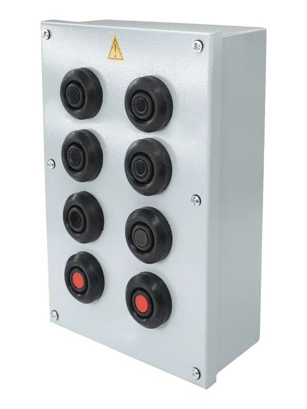 Control post PKU-15-21.241-54U2 (6xKE081/2(1z+1p) black.+2xKE081/2(1z+1p) red.+PG-36) Elektrotekhnik ET008543