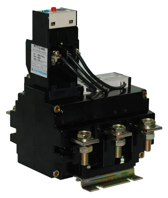Thermal current relay RTT12-400 267-400A UHL4 660V/50Hz 1NO+1NC automatic and manual reset IP00 Elektrotekhnik ET051534