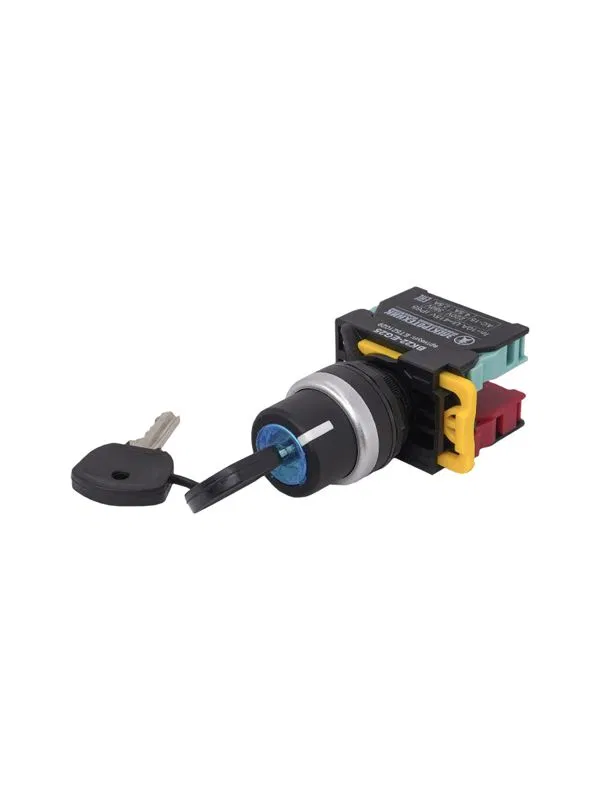 10A IP40 ВК22-BG25 带钥匙锁 2位 1NO+1NC I-O 铬色 d22mm Электротехник ET521029 开关