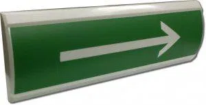 Security and fire light annunciator (sign) LYUX-24 "Arrow right" (0132500460 Elektrotekhnika i Avtomatika 215250)