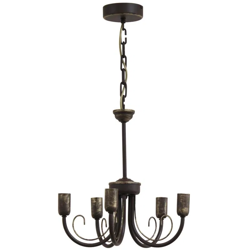 Luminaire NSB 01-5x60-121 "Rustica" 251 cor./gold E14 (ind. pack.) Eletekh 1005404143