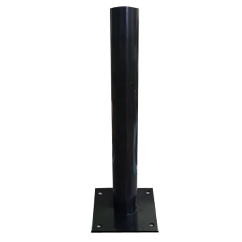 Tubular support with flange 1.2m d48mm black steel Eletekh 1030480352