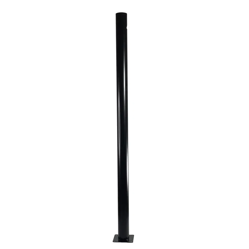 Tubular support with flange 1.2m d60mm black steel Eletekh 1030480392