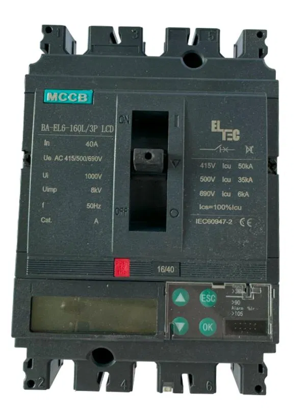 Выключатель автоматический MCCB BA-EL6-160L/3P 160А LCD (электронный Micrologic 5.0E ICU:50KA) ELTEC 1352160