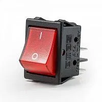 Red illuminated switch EMAS A14B1K11