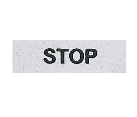 Табличка "STOP" 8мм EMAS BET08STOP