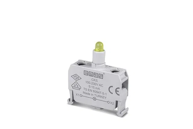 Блок-контакт подсветки с желт. светодиодом 100-250В перем. тока CKS EMAS CKS