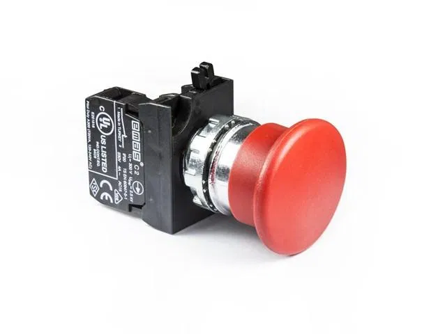 Кнопка "Грибок" без фиксации красн. EMAS CM200MK