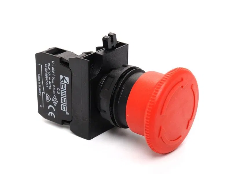 Emergency button F40mm (1NO) (CP) EMAS CP200E