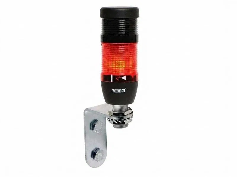 50mm 信号灯柱 220V 频闪器 FLESH 蜂鸣器 铝制 壁挂式 连接 100mm 红色 EMAS IK51F220ZD01