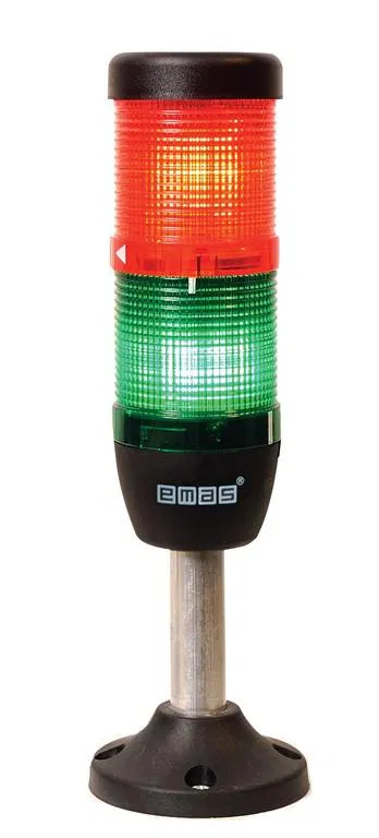 信号灯柱 50mm 24V 闪光灯 FLESH 红/绿 EMAS IK52F024XM03