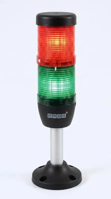 Signal column 50mm 24V LED alum. pipe 20mm red/green EMAS IK52L024XM02