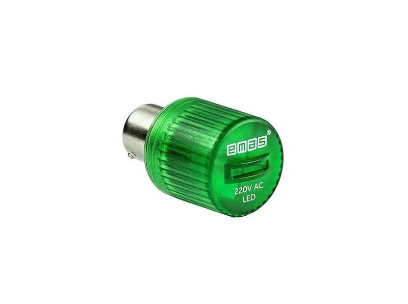 LED 220VAC green EMAS IKML220Y
