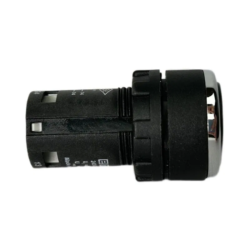 Кнопка нажимная моноблочная 22мм IP 40 1НО+1НО черн. EMAS MB101DH