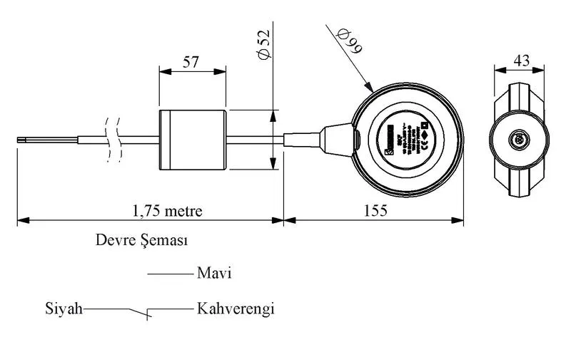 Сигнализатор уровня поплавковый 175м EMAS SKF