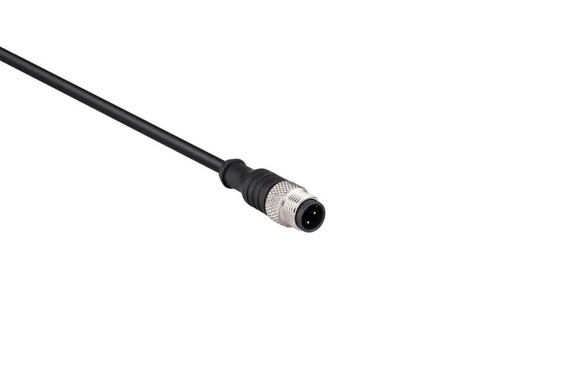 Кабель соединительный 5м со штепселем M12х3 ПУ IP68 EMAS SKM12F3YXP5