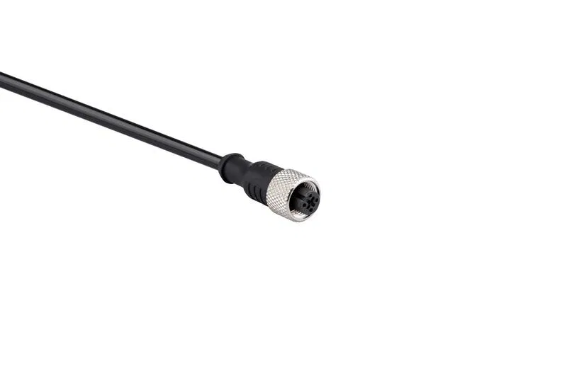 Кабель соединительный 2м с гнездом M12х4 ПУ IP68 EMAS SKM12P4YXP2