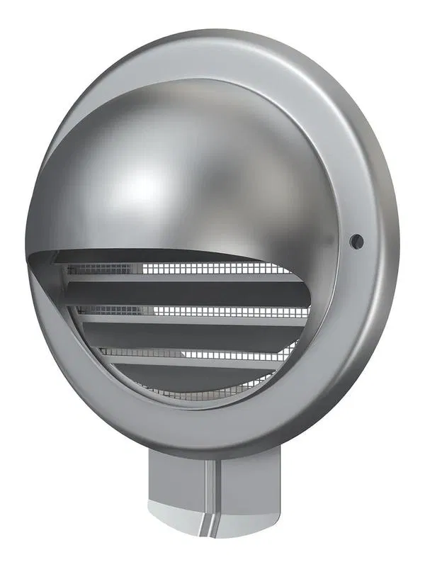 Wall outlet, metal exhaust with flange D125 ERA 12.5BM 12,5BM