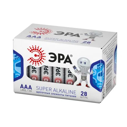 碱性电池 AAA/LR03 LR03-28 box (28个/盒) Эра Б0002909