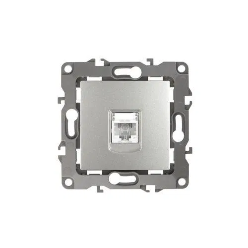 Розетка телефонная Эра12 12-3105-03 RJ11 IP20 алюм. Эра Б0014713