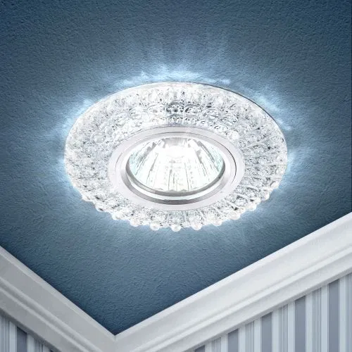 DK LD2 SL/WH GU5.3 装饰 LED 灯，带白色 LED 背光，透明，ЭРА Б0019197